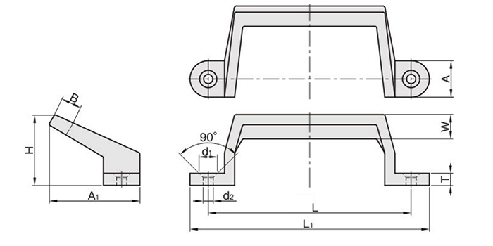 XYAK21 角型拉手