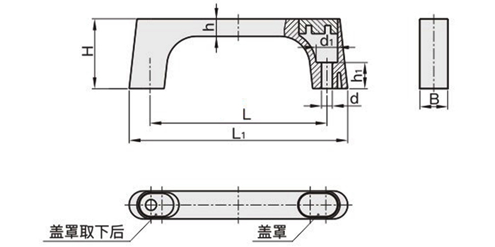XYAB76 方形拉手